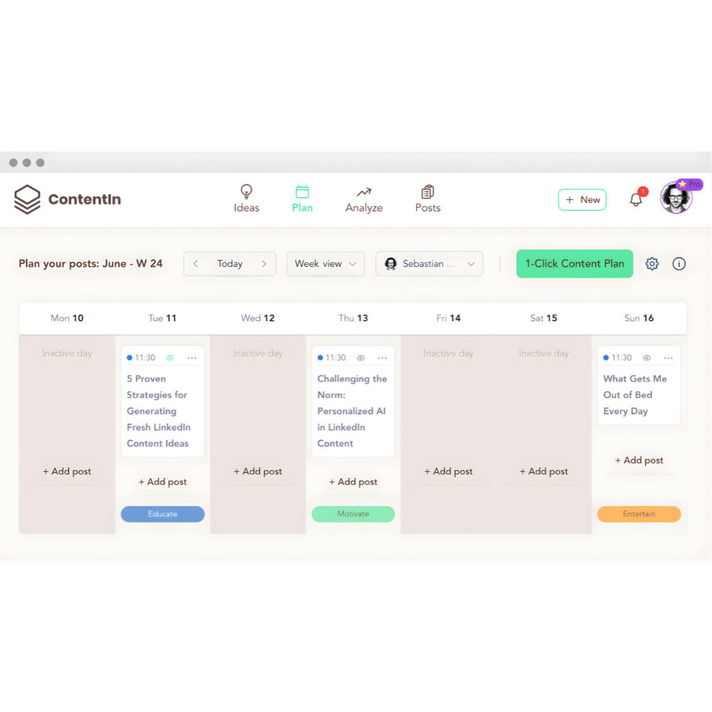 ContentIn – AI-Powered LinkedIn Content Creation & Management