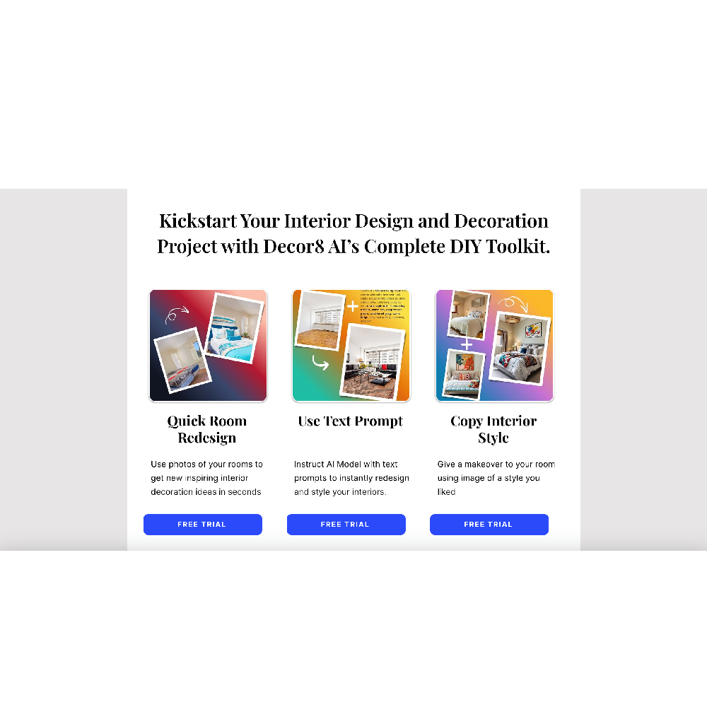 Decor8 – AI Interior Design & Virtual Staging Tool