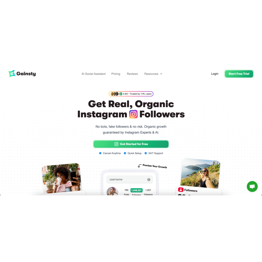 Gainsty – AI-Powered Social Media Growth Tool
