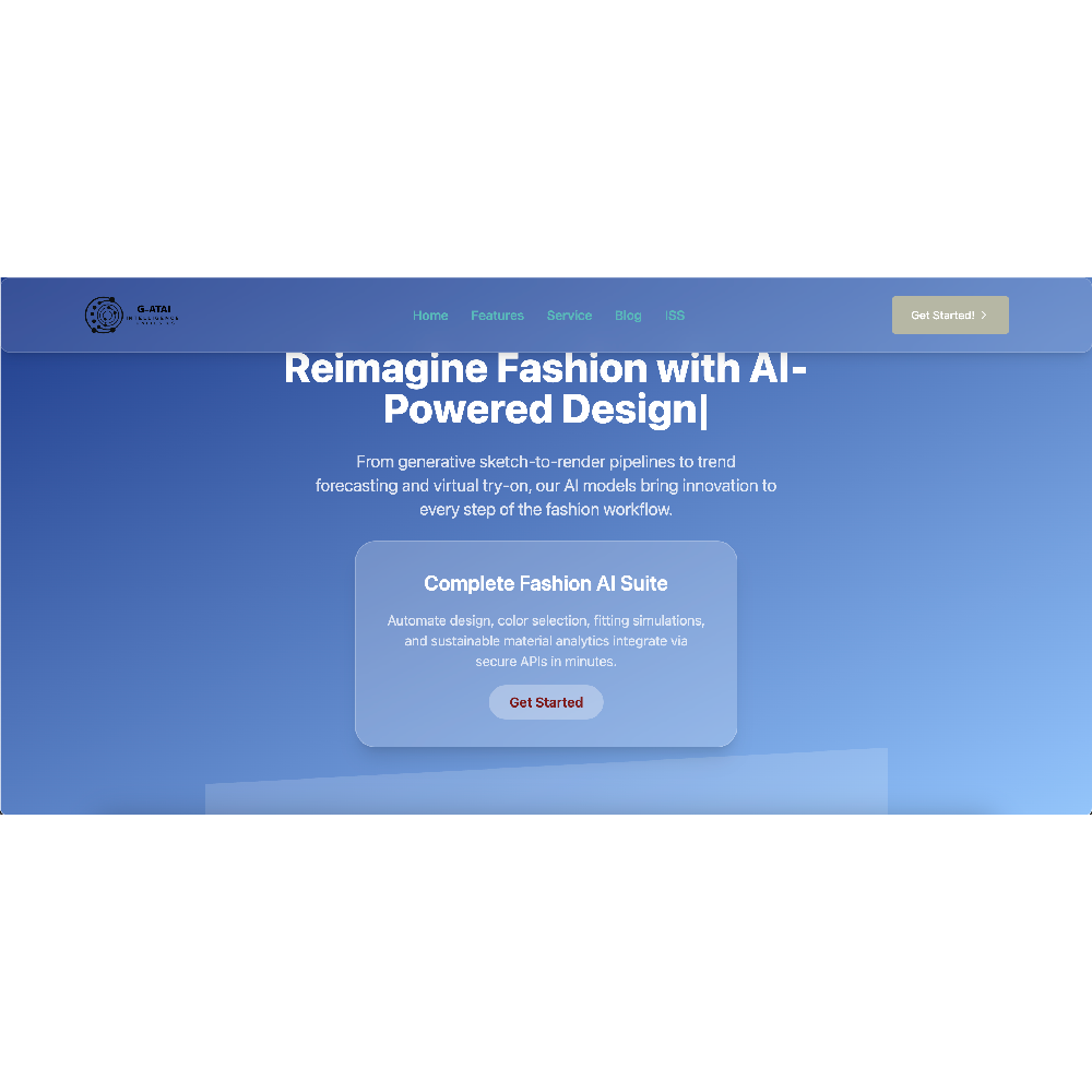 G-ATAI Fashion & Design – AI-Powered Fashion Creation & Trend Forecasting Platform