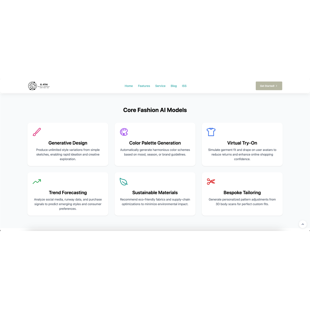 G-ATAI Fashion & Design – AI-Powered Fashion Creation & Trend Forecasting Platform