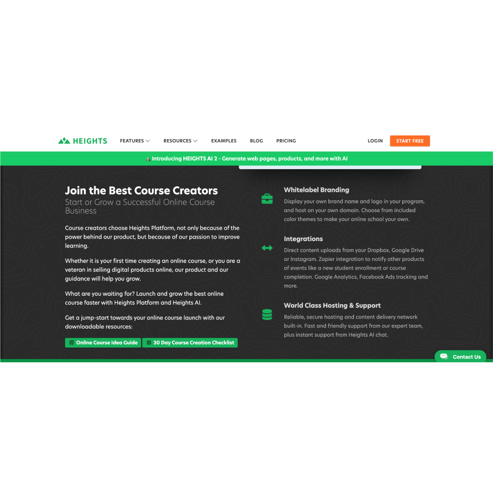 Heights – AI-Powered Course Creator for Rapid Learning