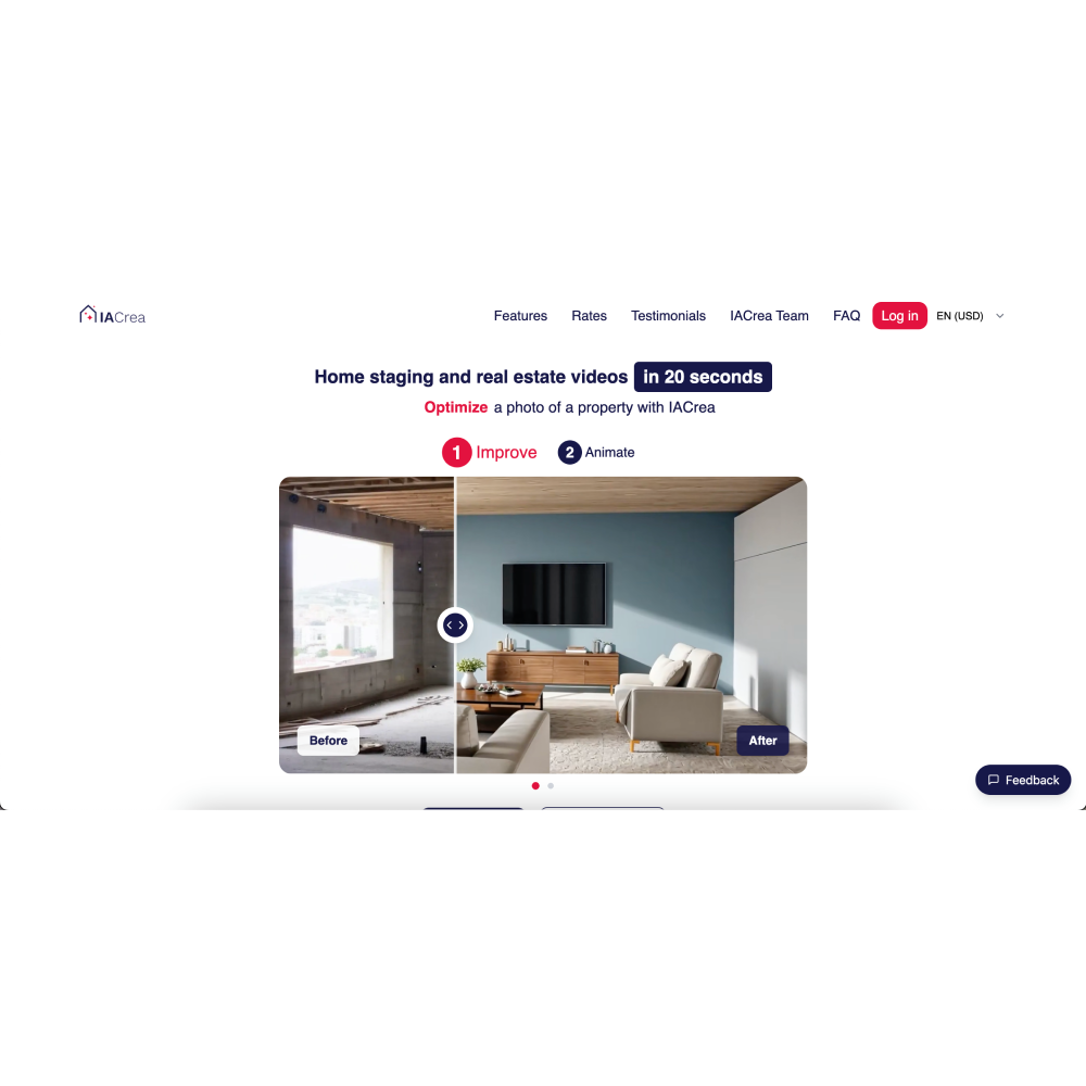IACrea – AI Virtual Home Staging & Design Tool