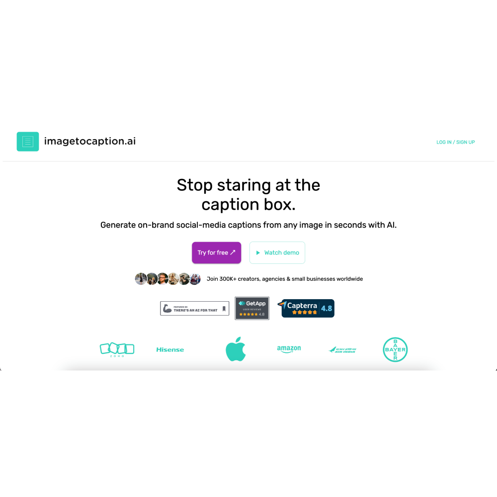 imagetocaption AI – AI-Powered Caption Generator for Social Media