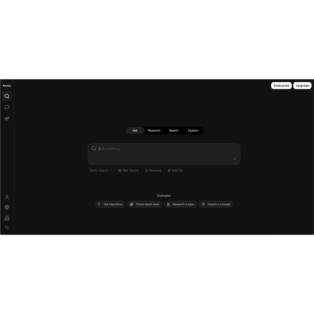 Komo AI – AI-Powered Search & Research Assistant