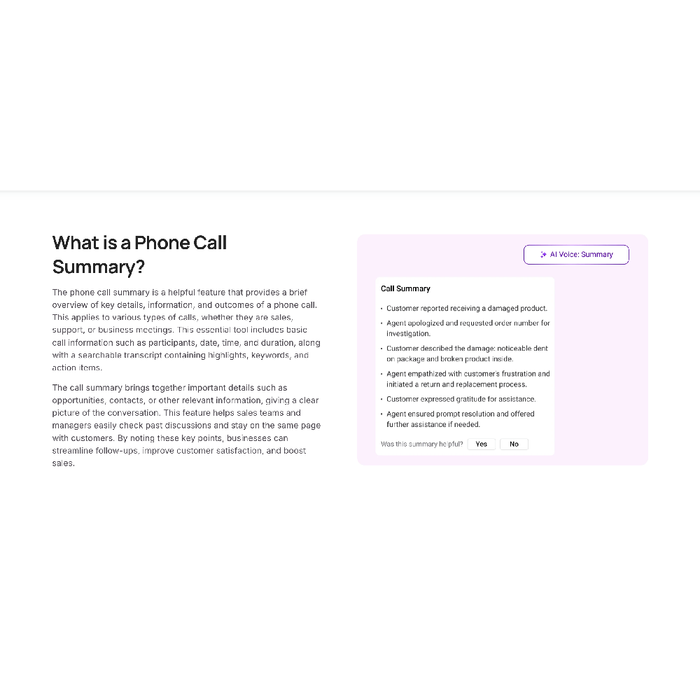 Krispcall Summary – AI-Powered Call Summarization & Productivity Tool