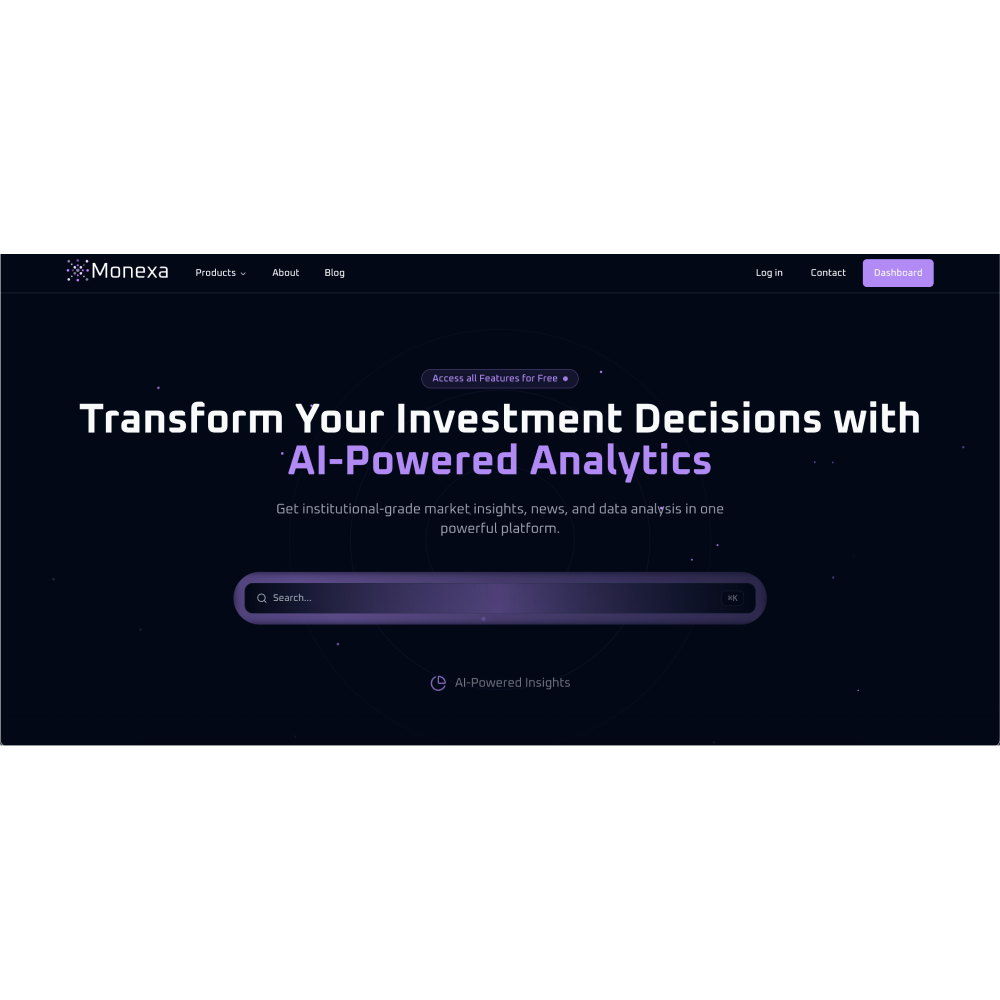 Monexa AI – AI-Powered Financial Analysis & Investment Research