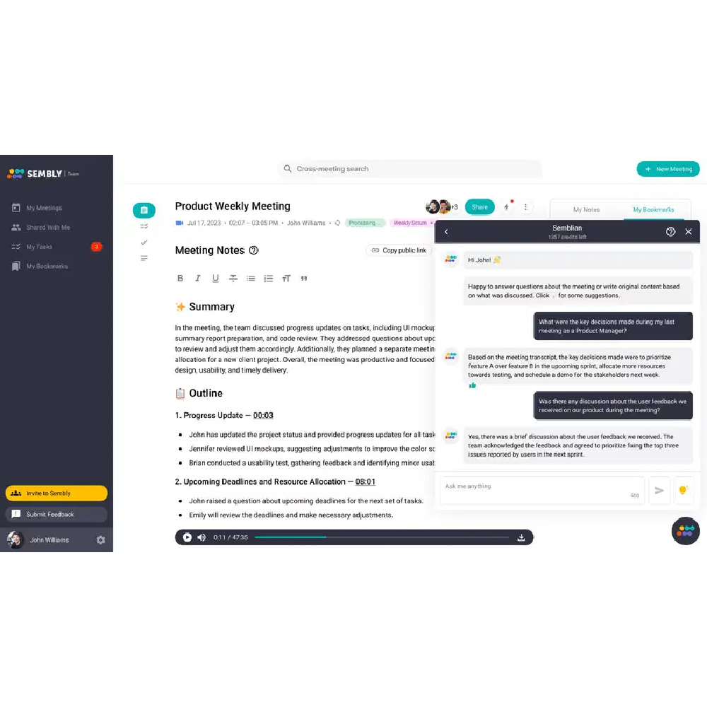 Sembly AI – AI-Powered Meeting Intelligence Platform