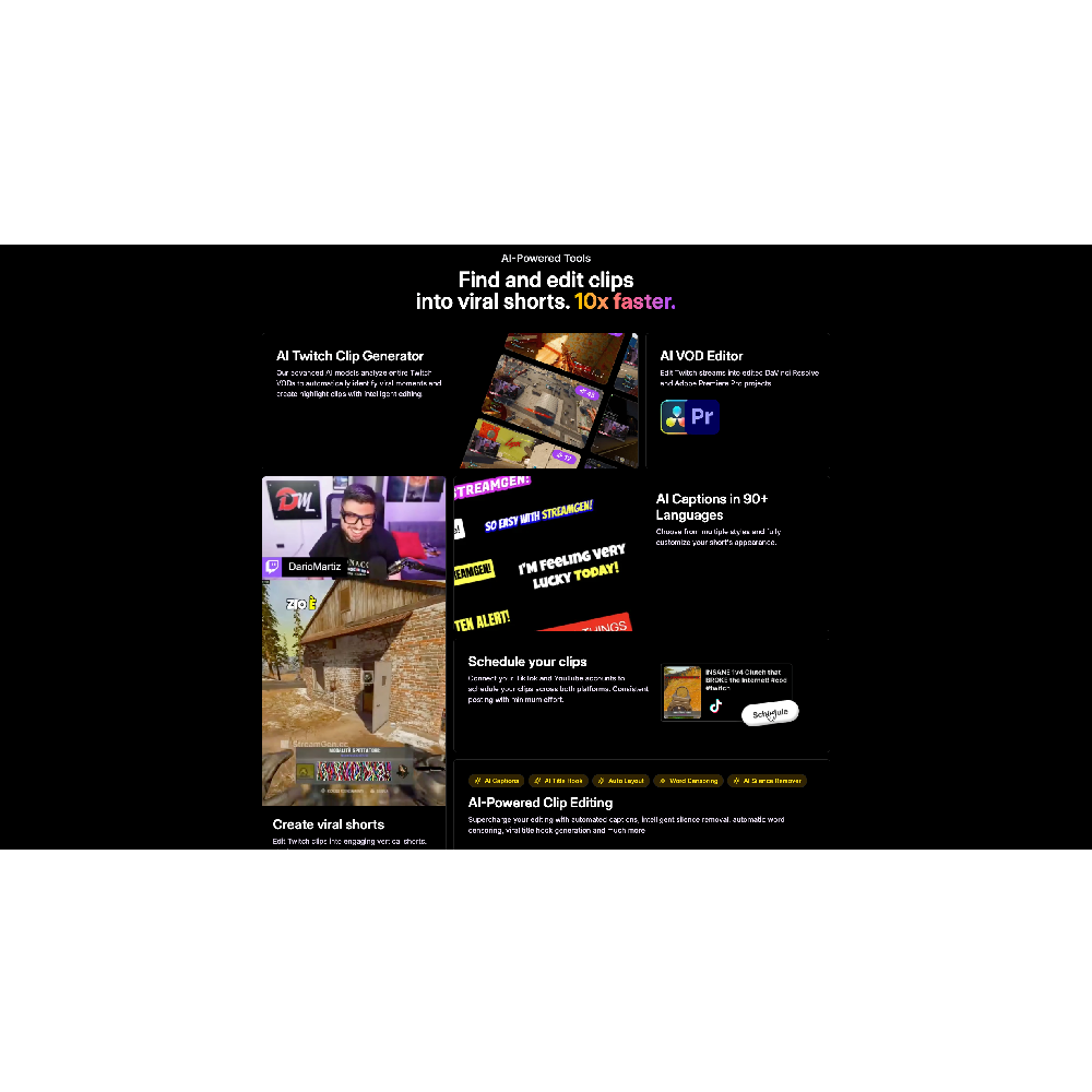 StreamGen – AI-Powered Video Editing Tool for Creators