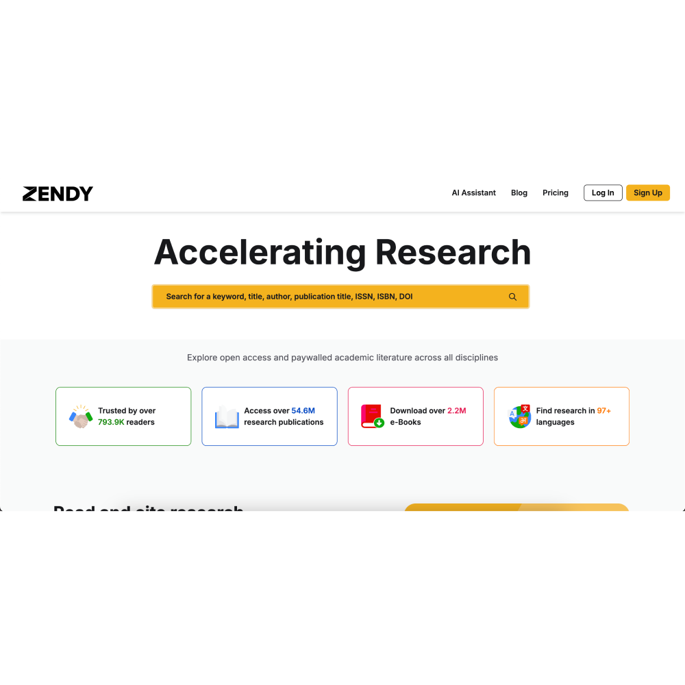 Zendy – AI Research Assistant for Smarter Academic Insights