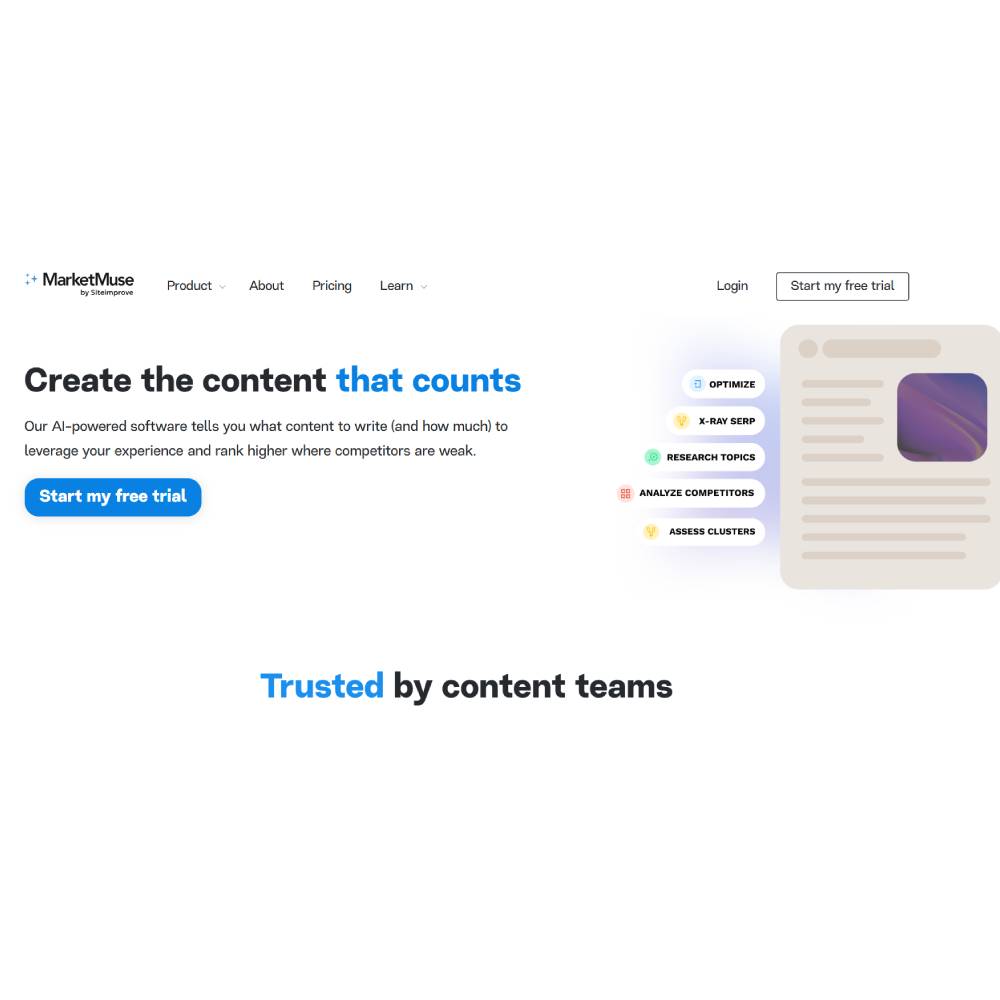 MarketMuse – AI-Powered SEO Content Optimization