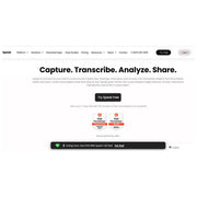Speak AI – AI Media Transcription, Analysis & Insight Platform