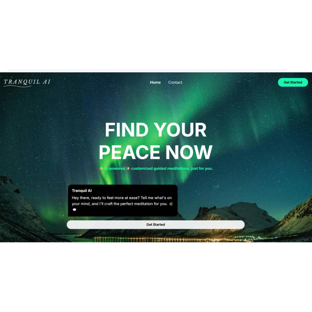 Tranquil AI — Calm Voice & Emotional Companion