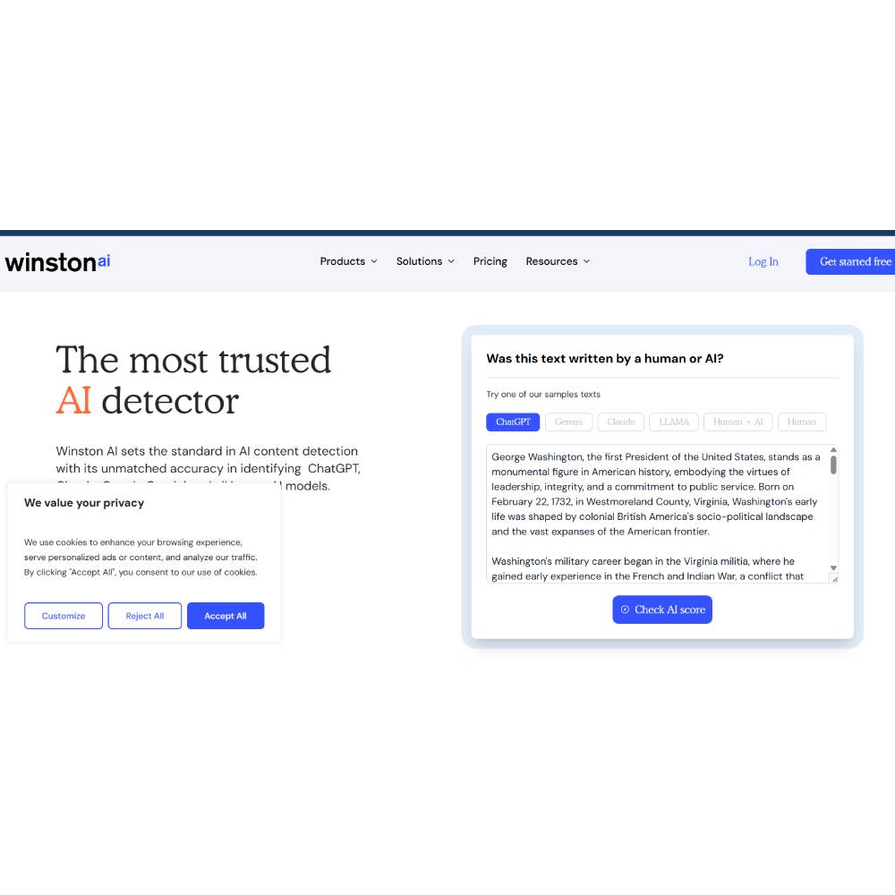 Winston AI – AI Text Authenticity Detector & Content Verification Platform