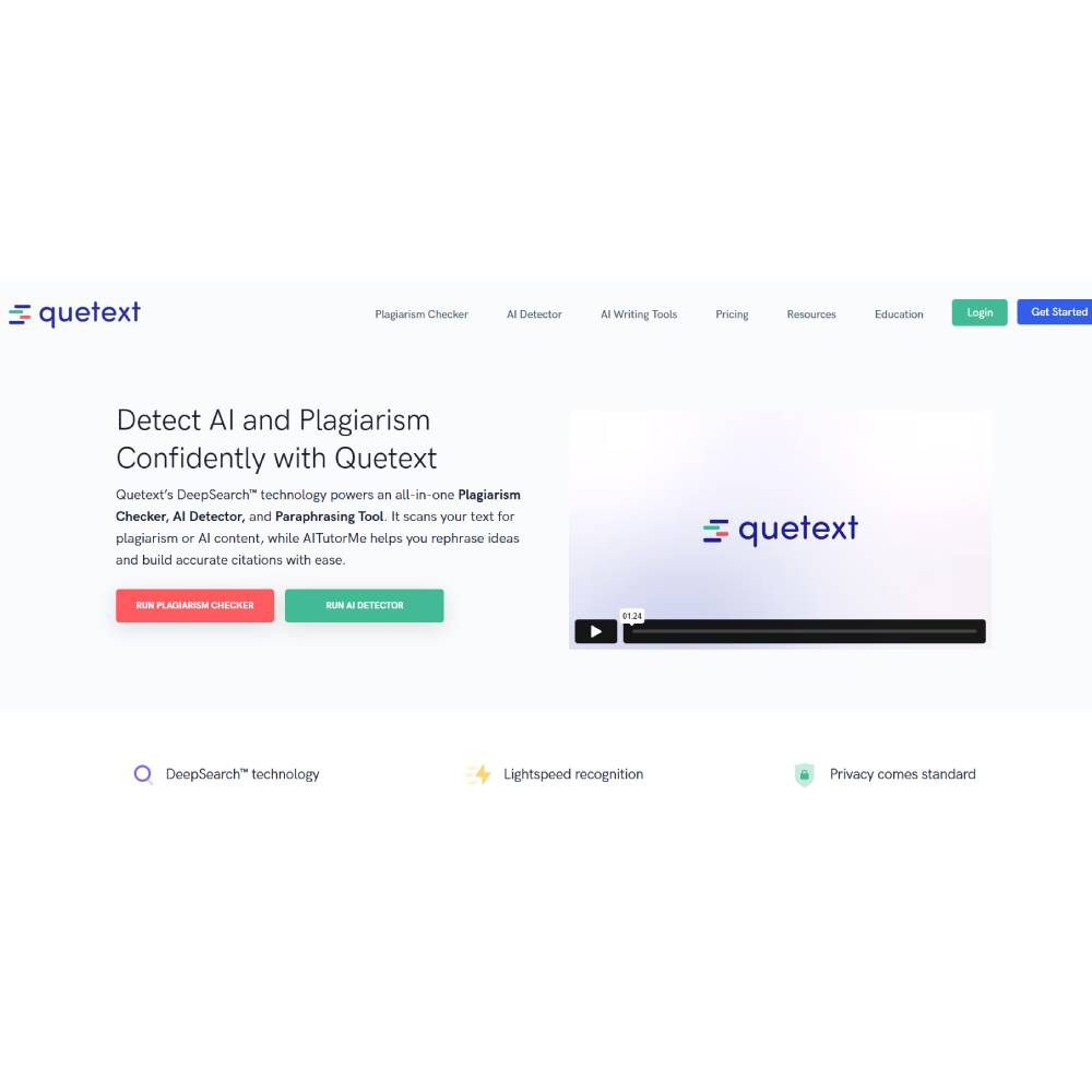 Quetext – AI-Driven Plagiarism & AI-Content Detector