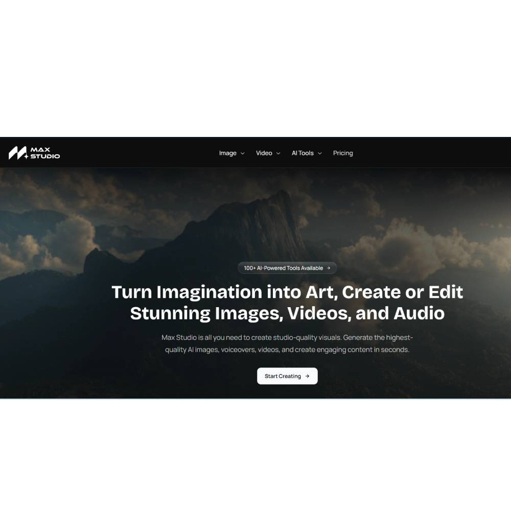 Max Studio – AI Image, Video & Audio Editor for Studio-Quality Visuals