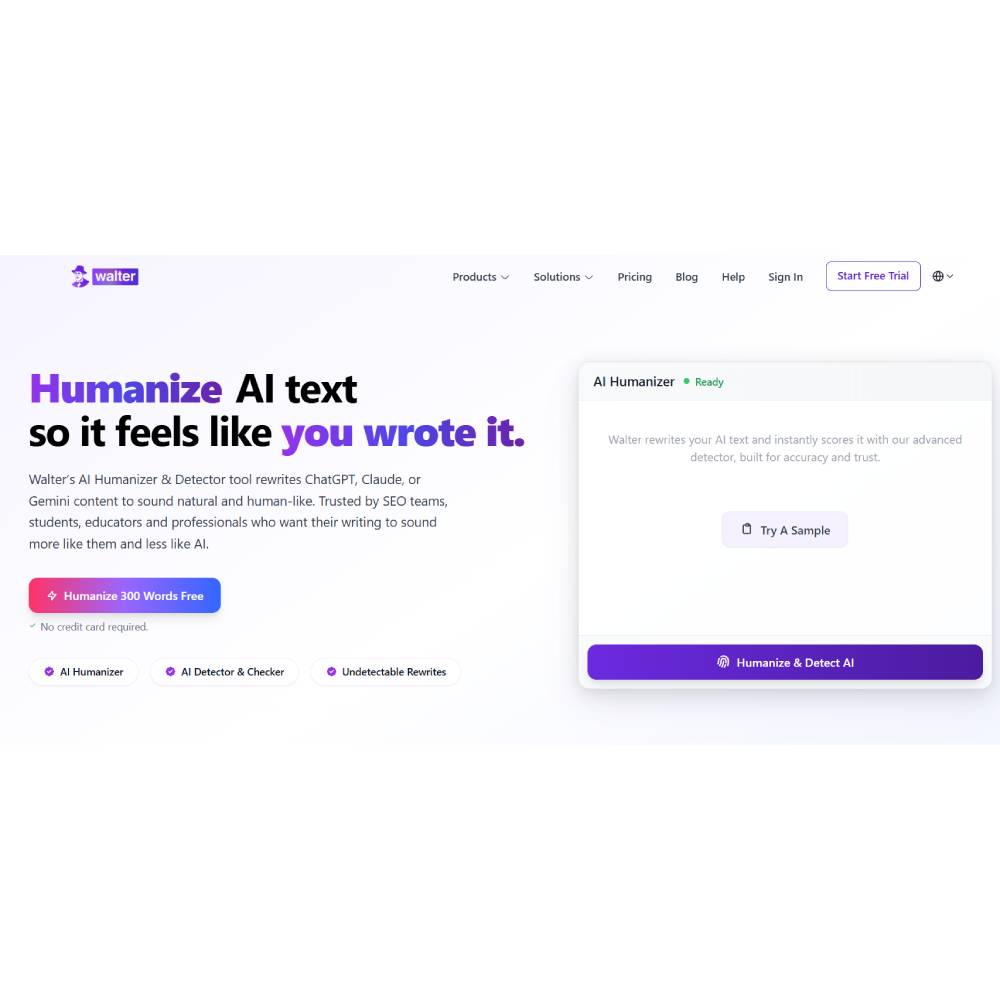 Walter AI — Advanced Humanizer and AI Content Checker