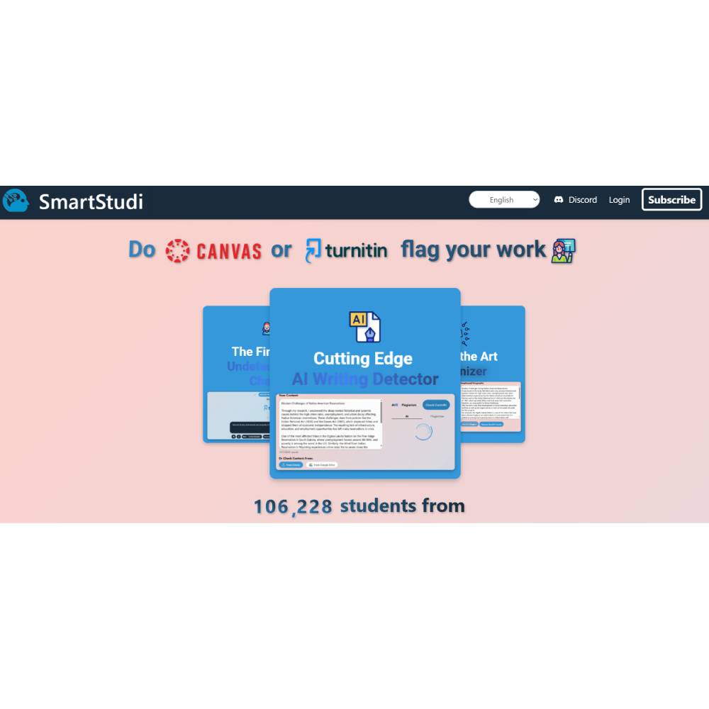 SmartStudi — AI Writing Suite for Detection, Paraphrasing, and Text Enhancement