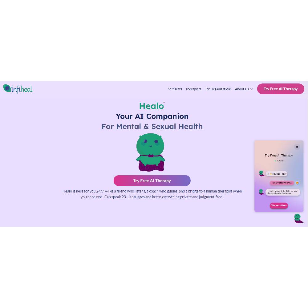 Infiheal — Personalized Therapy & Mental Health AI Platform
