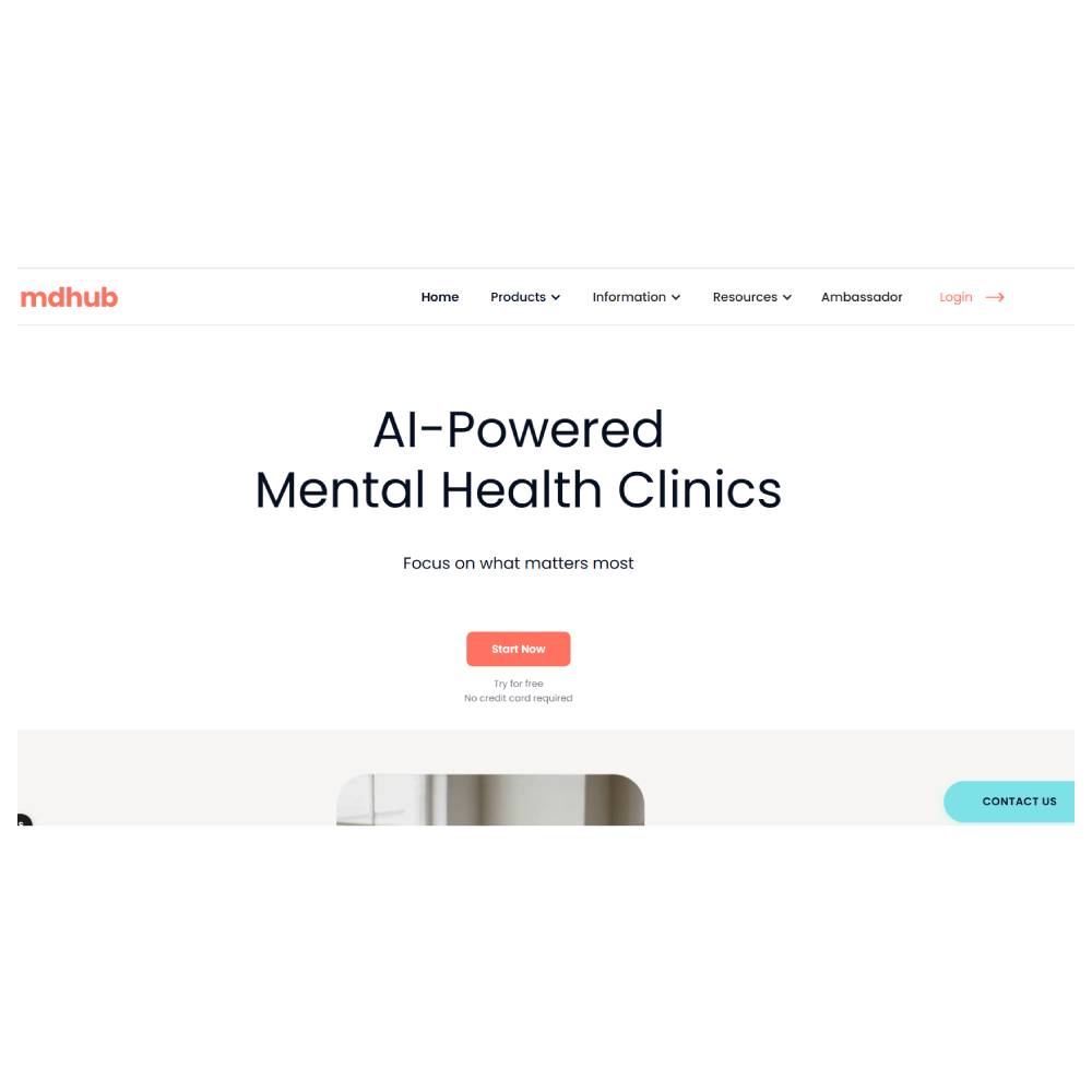mdhub — Clinical AI Assistant for Behavioral Health