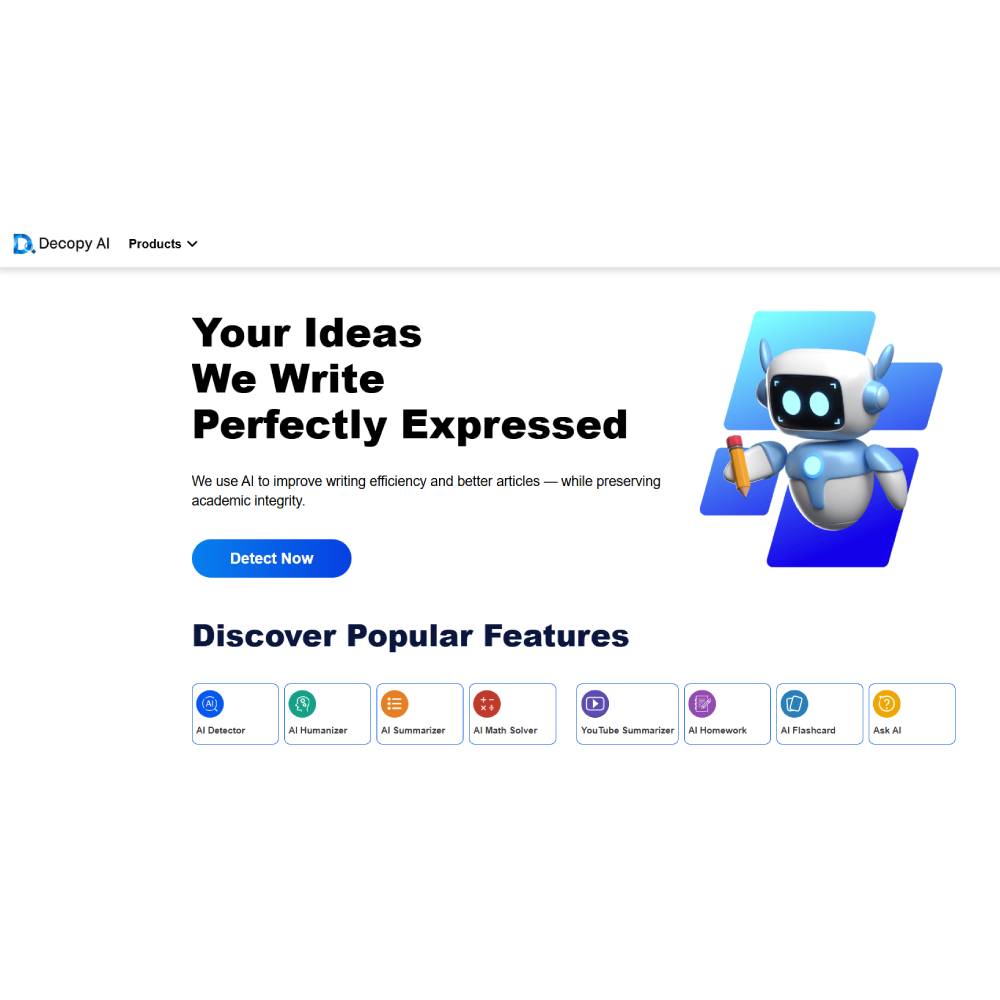 Decopy AI – All-in-One AI Writing, Rewriting & Detection Platform