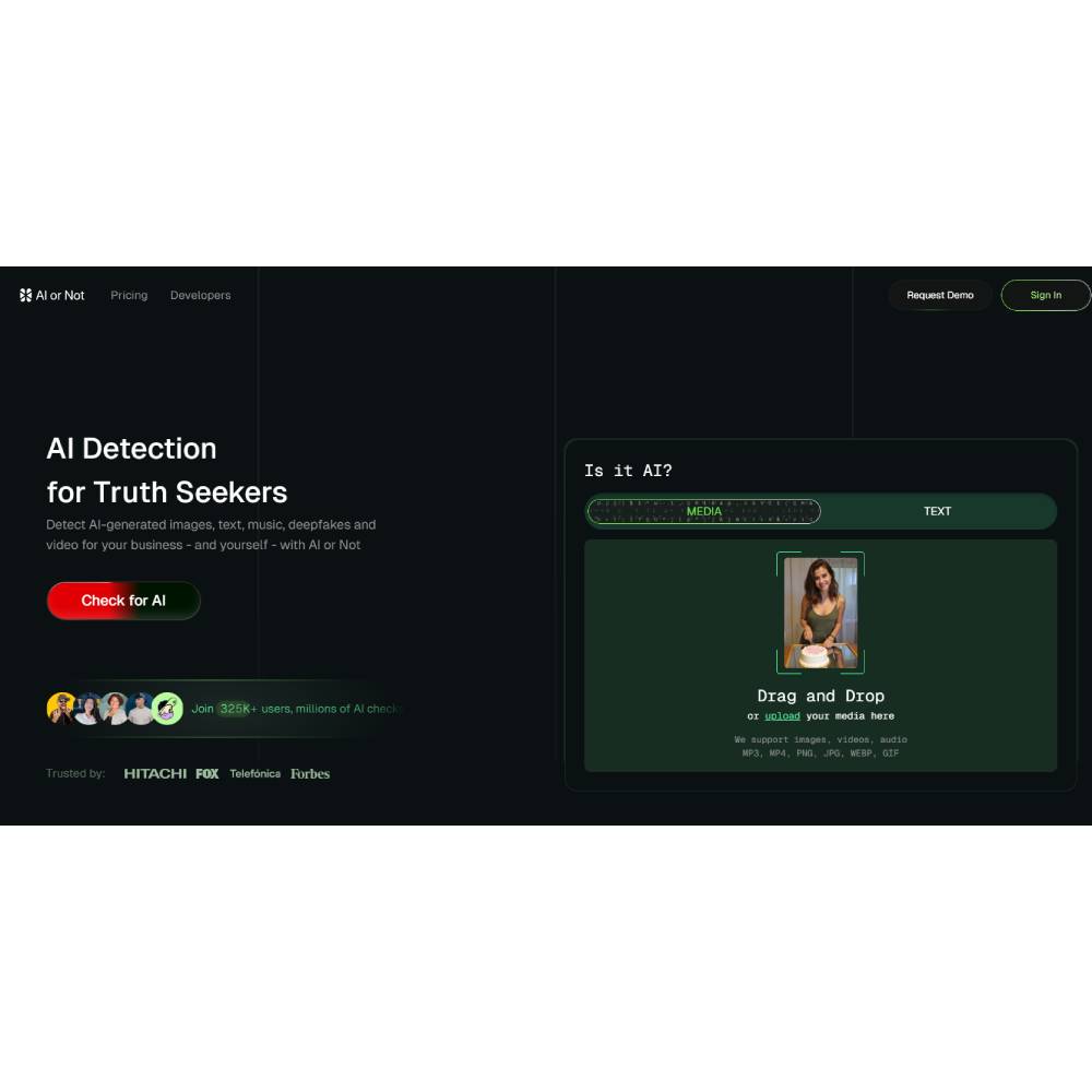 AI or Not — AI Content Detection and Authenticity Checker