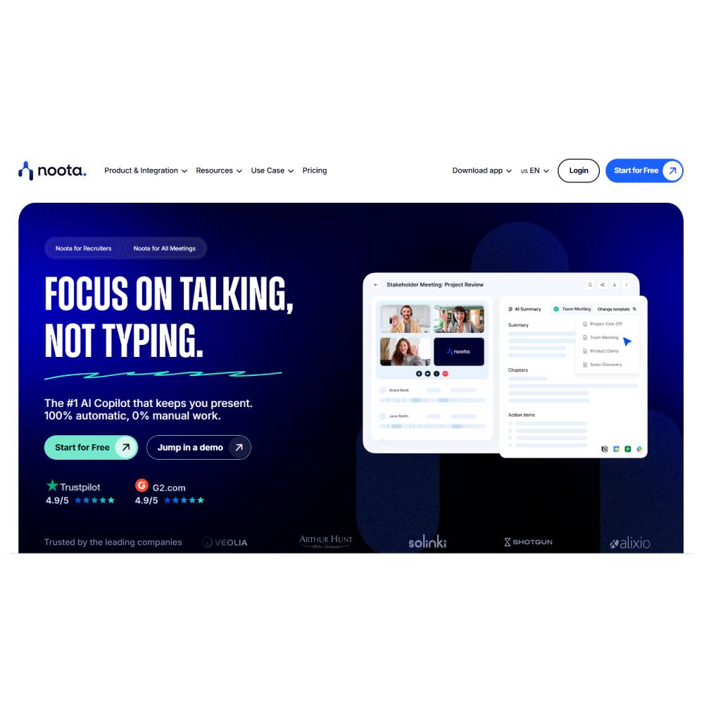 Noota – AI Meeting Assistant for Notes, Insights & Action Items