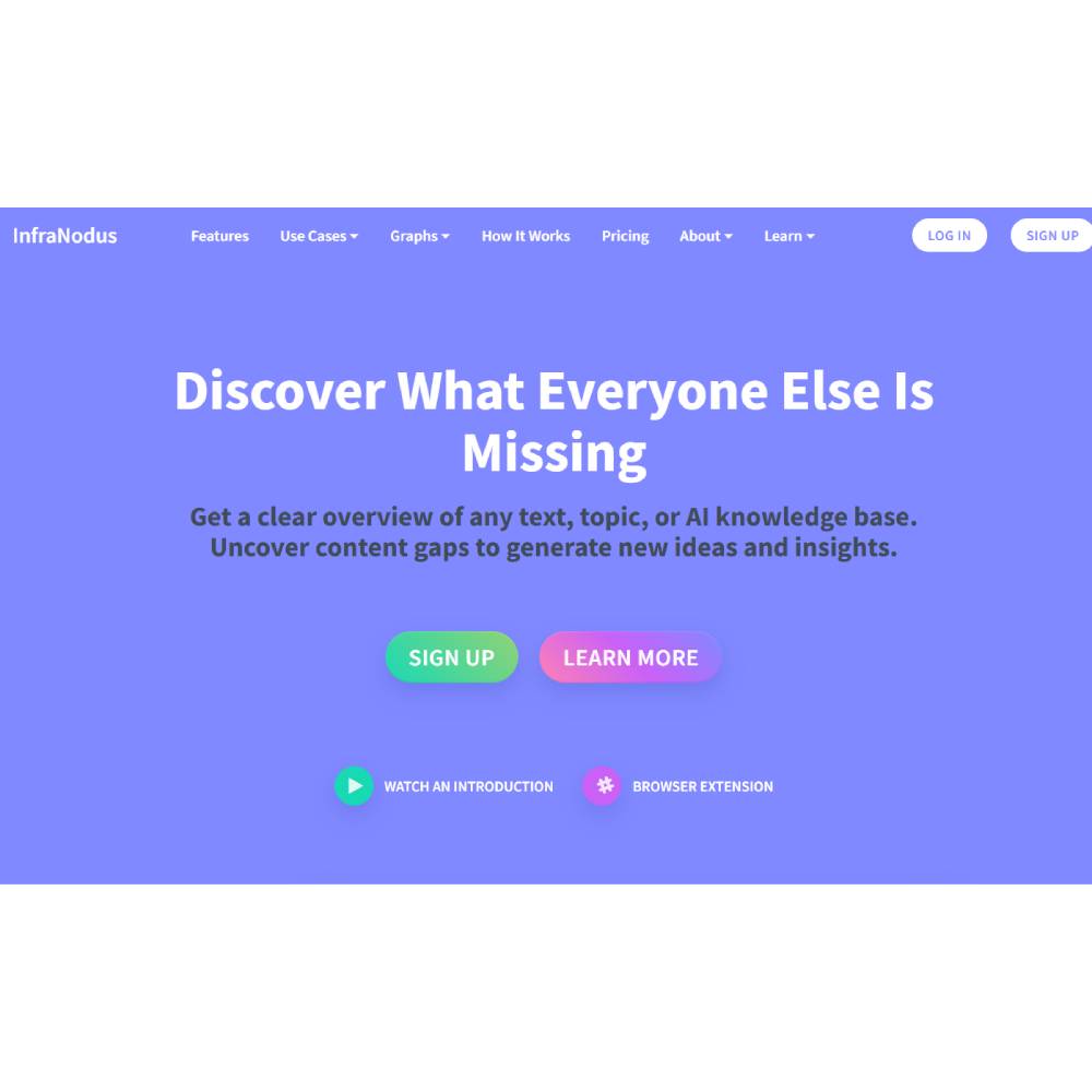 InfraNodus – AI Text Network Analysis & Insight Discovery Platform