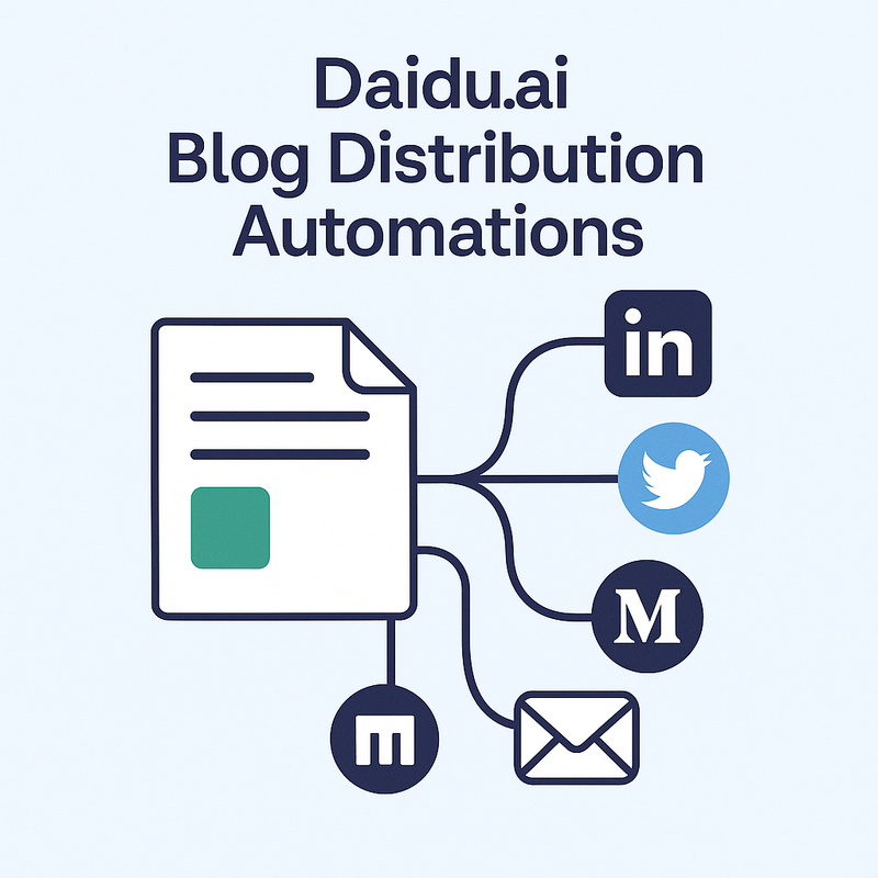 Blog Distribution Automations