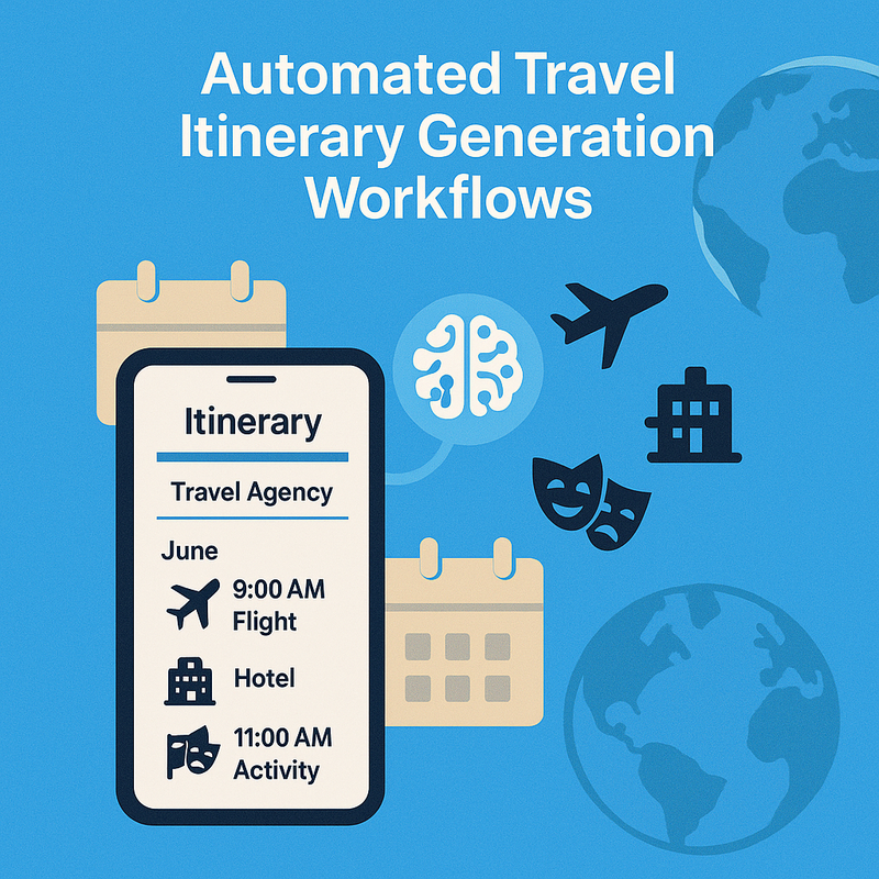 Automated Travel Itinerary Generation Workflows