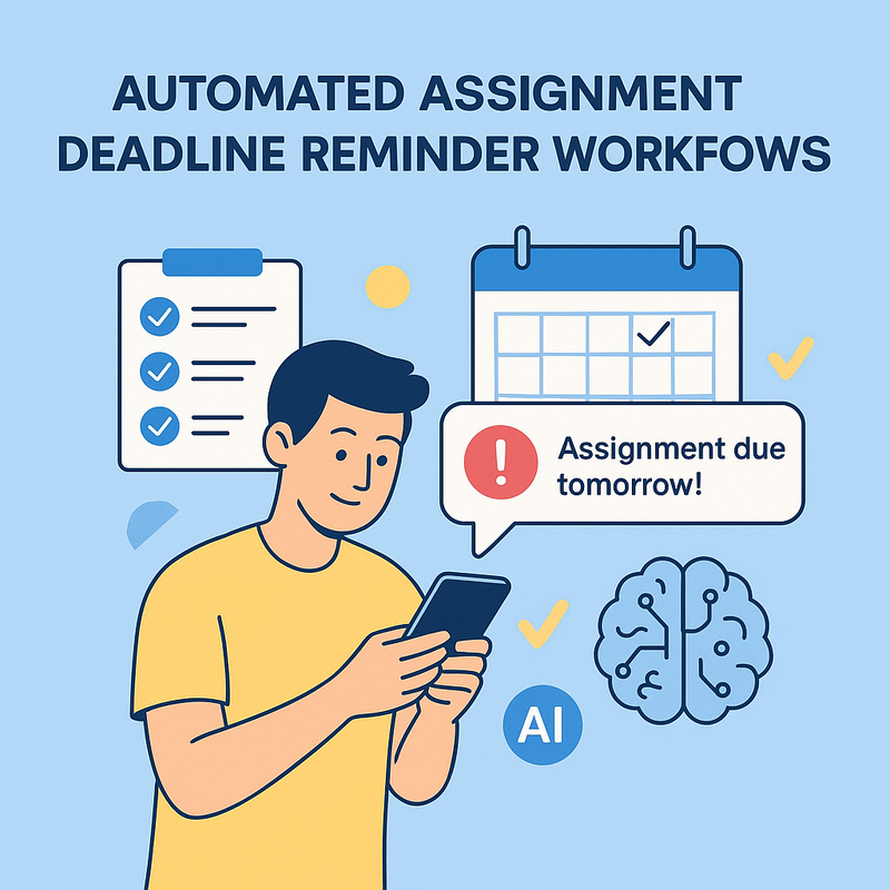 Automated Assignment Deadline Reminder Workflows