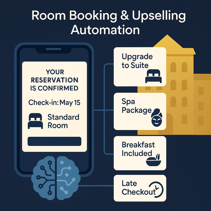 Automated Room Booking & Upselling Workflows