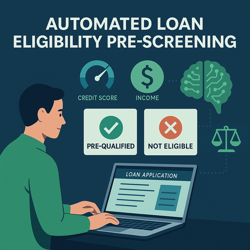 Automated Loan Eligibility Pre-Screening Workflows