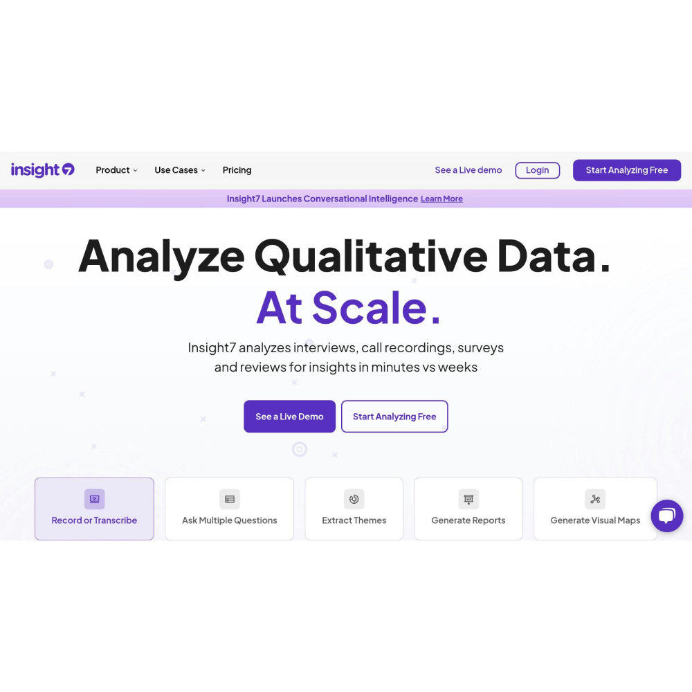 Insight7 – AI-Powered Qualitative Data & Customer Insight Platform