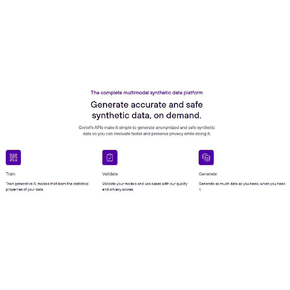 Gretel – Synthetic Data Generation