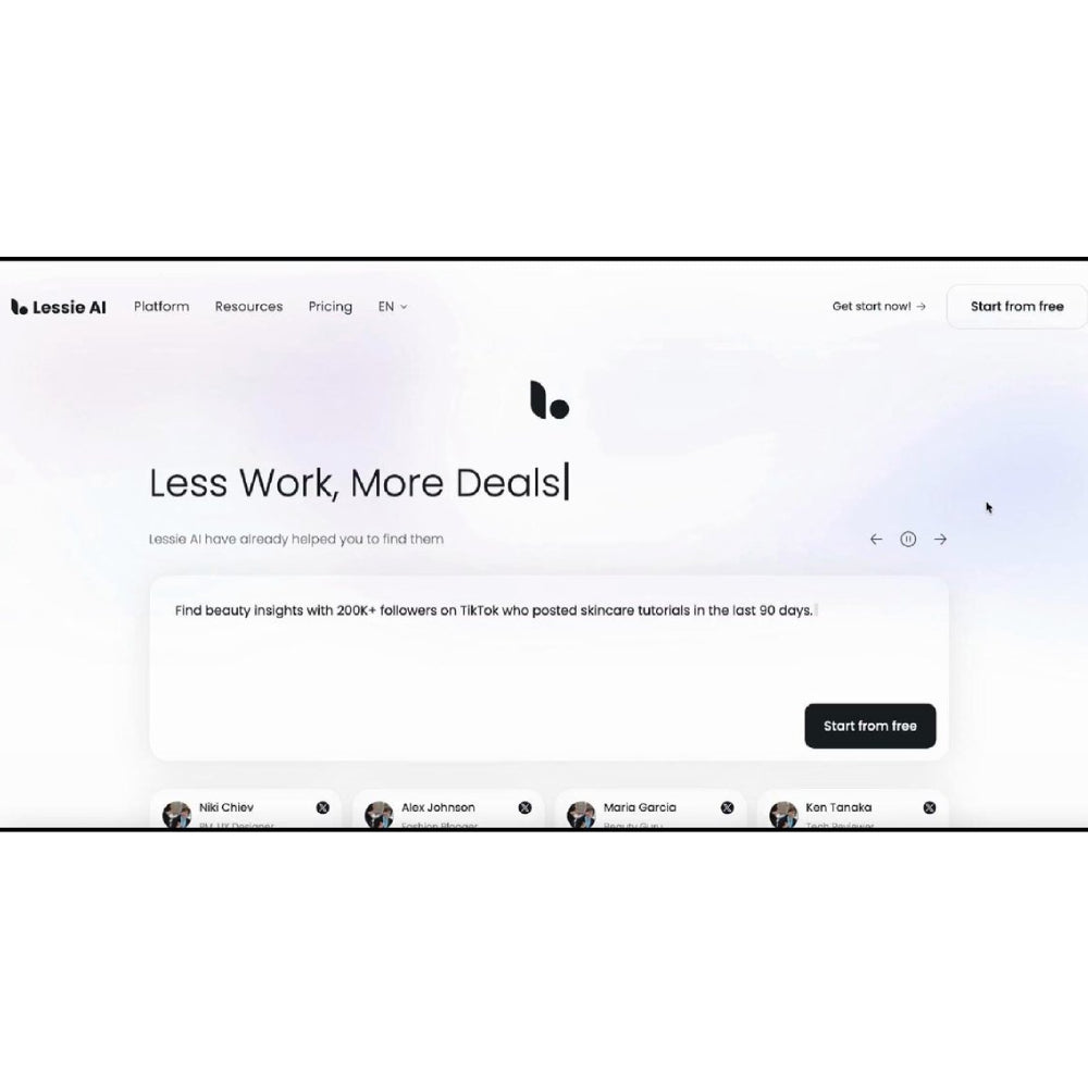 Lessie.ai – AI Influencer Marketing & Outreach Automation