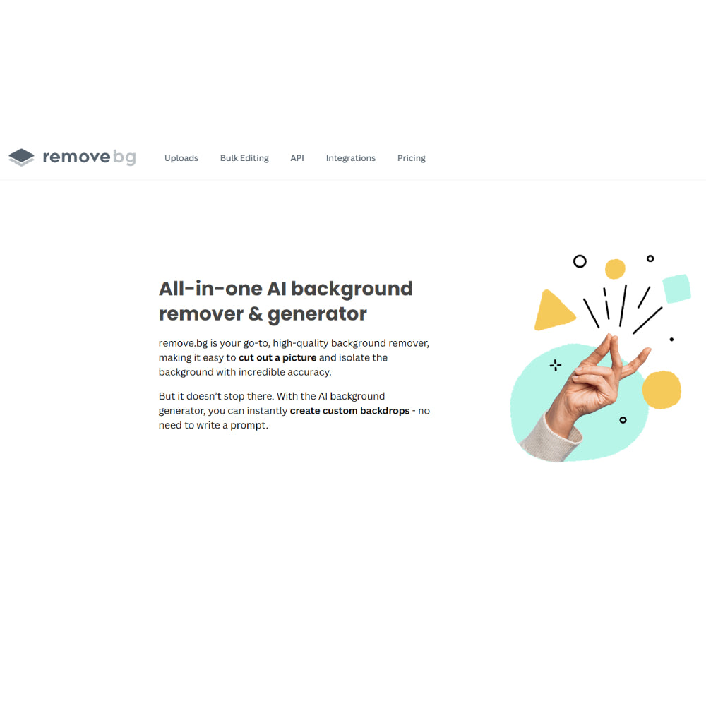 Remove.bg – AI Background Removal Tool