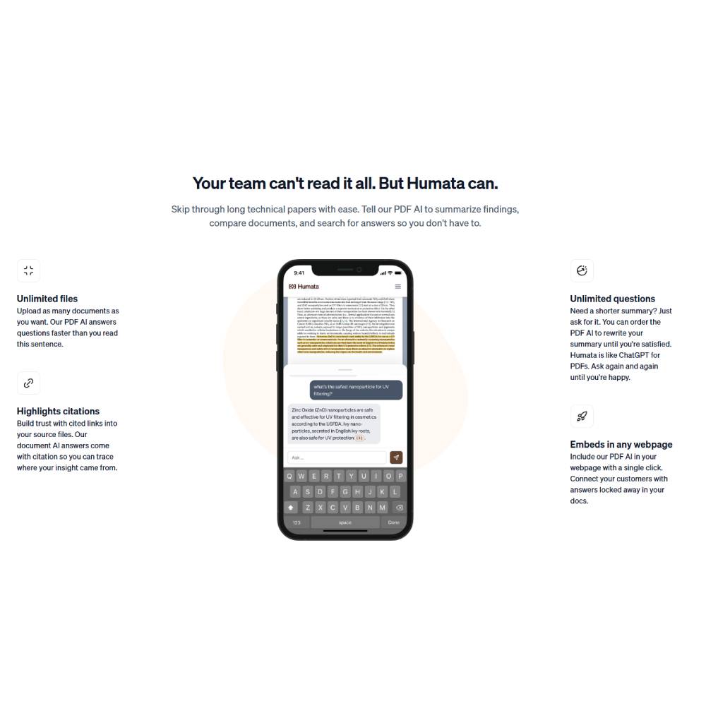 Humata AI – AI Document Assistant & Knowledge Management