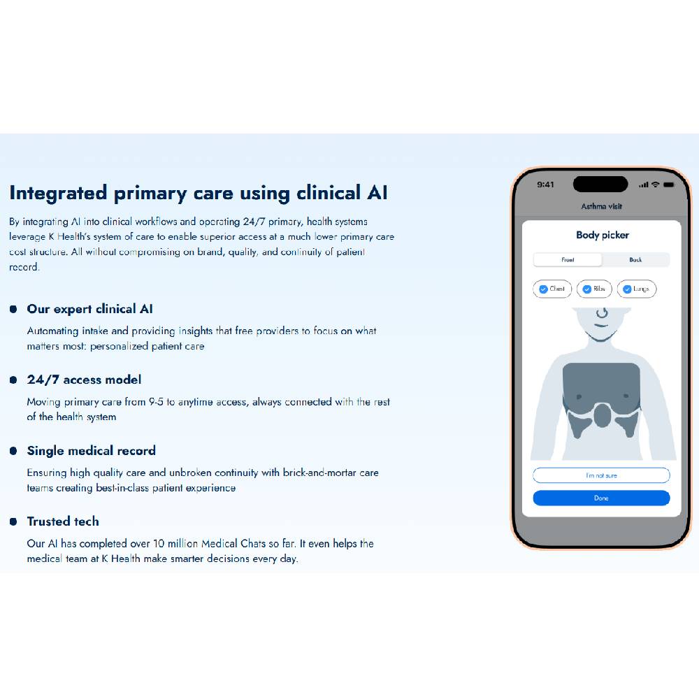K Health – AI-Driven Primary Care & Symptom Analysis Platform