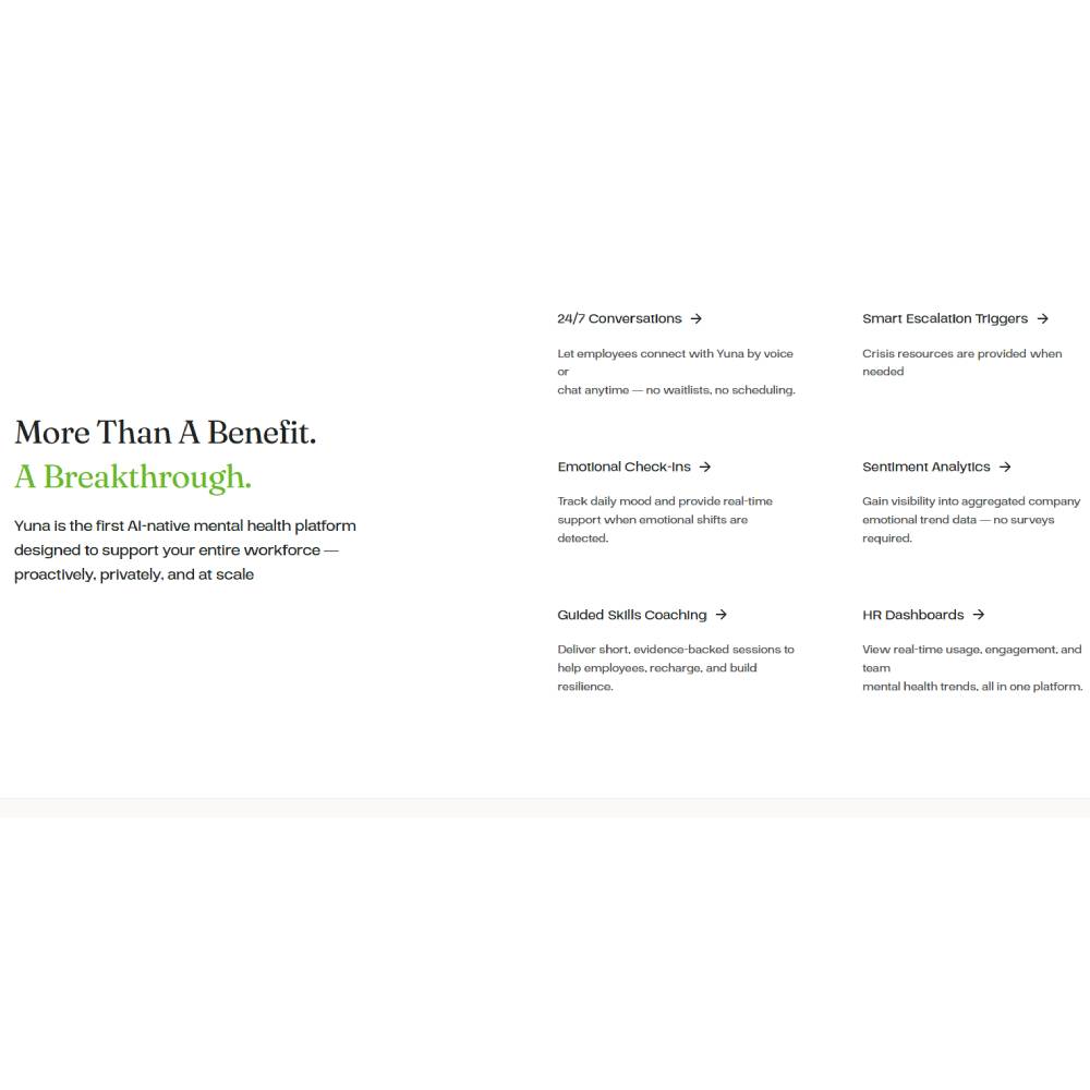 Yuna AI — Always-On Mental Health Coach