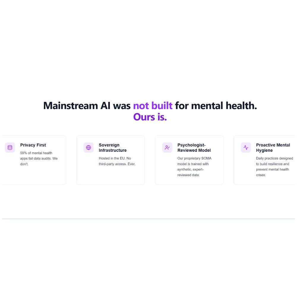 Soulcare AI — Private Therapy-Grade Mental Wellness Companion