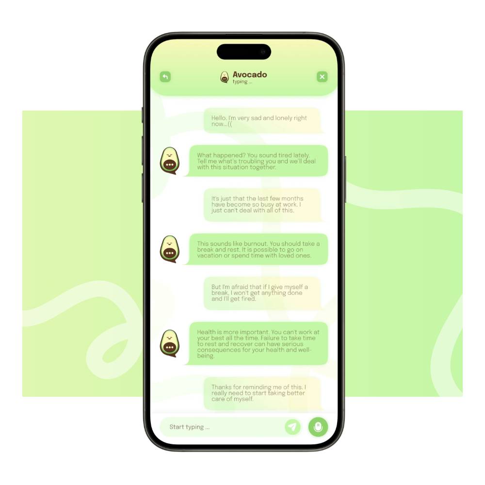 Avocado — AI Companion for Mental Health