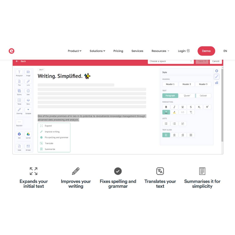 Elium — AI Knowledge Sharing and Collaboration Platform