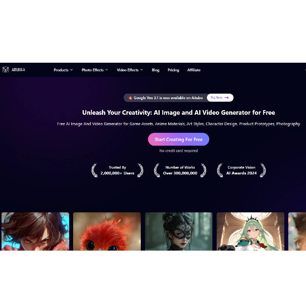 Aitubo – AI Image & Video Creation Suite