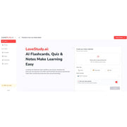 LoveStudy.ai — AI Flashcards Quizzes and Smart Study Notes
