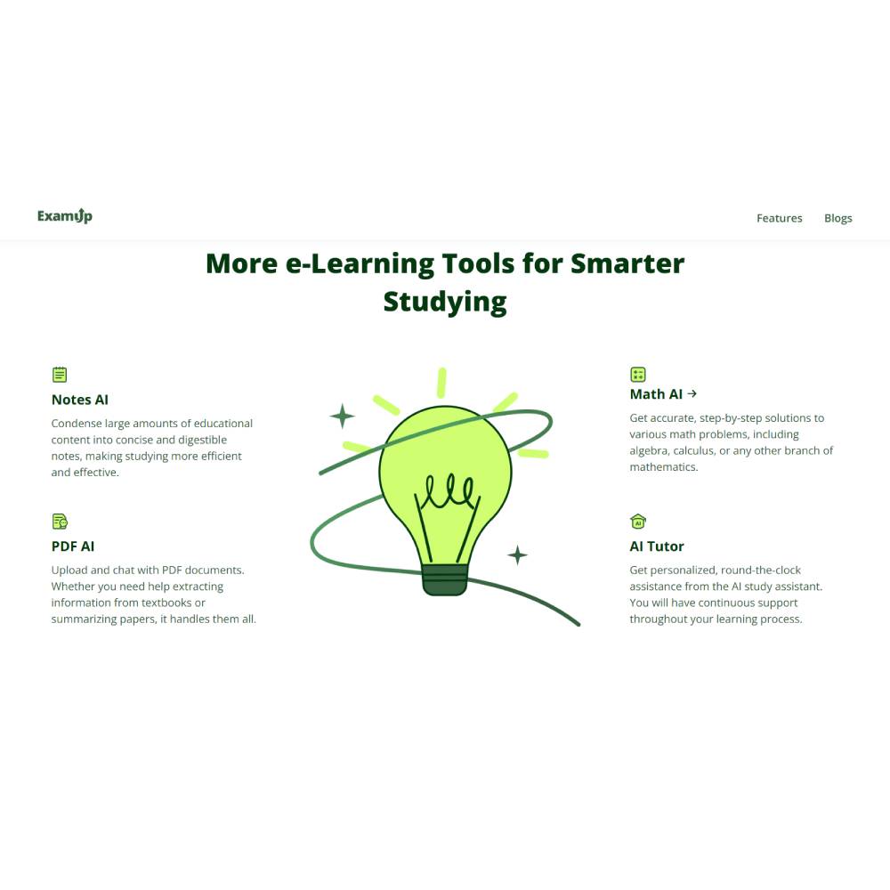ExamUp — AI Study Companion for Flashcards, Quizzes and Notes