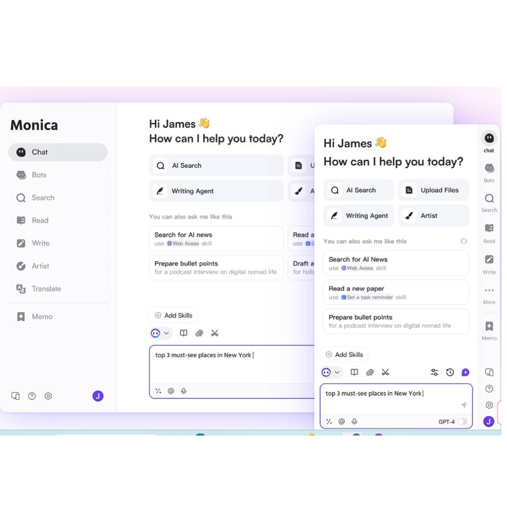 Monica – All-in-One AI Assistant for Writing, Research and Daily Productivity