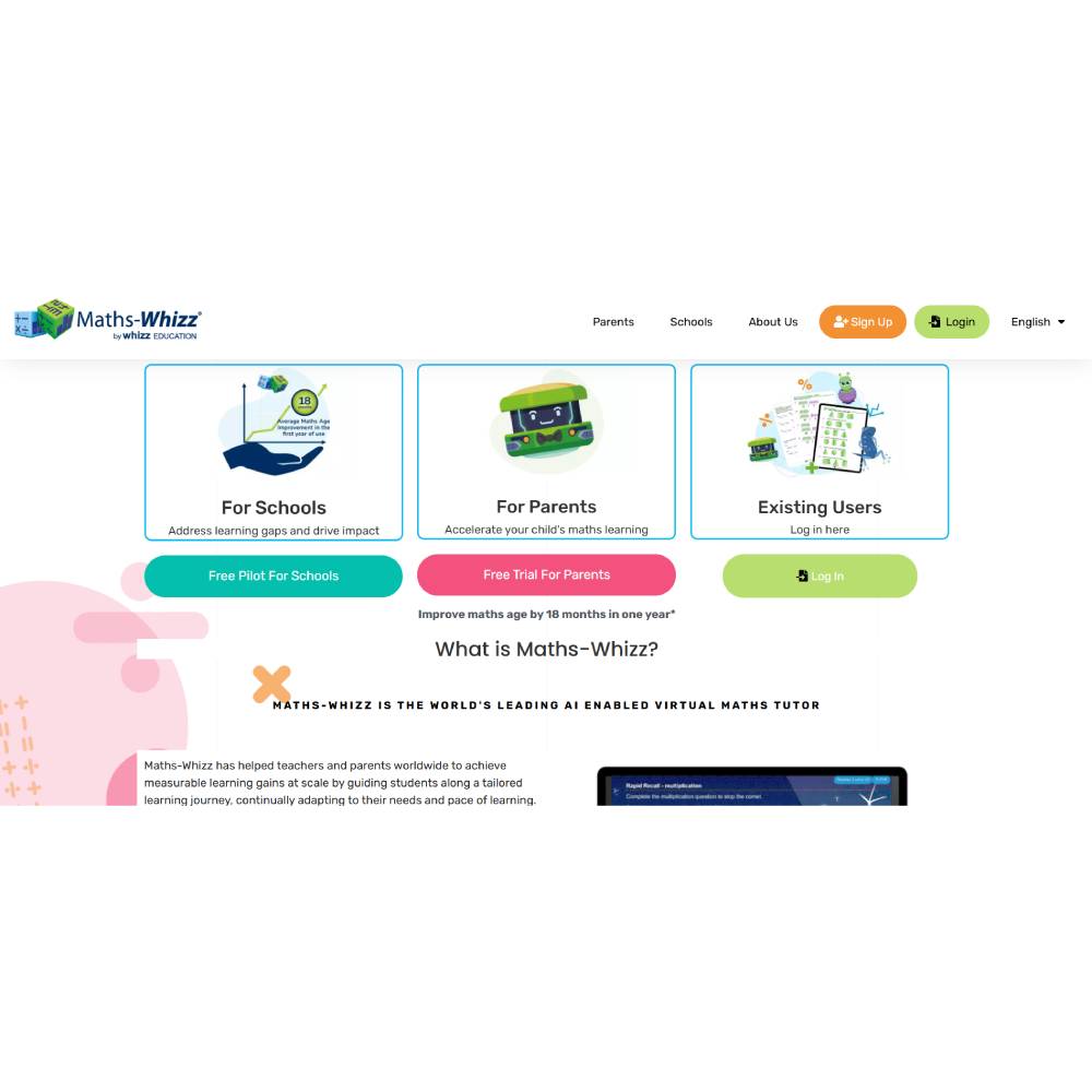 Maths Whizz — Intelligent Virtual Math Tutor for Personalized Learning ...