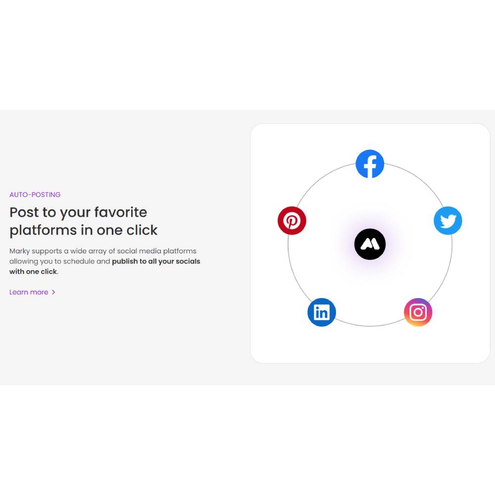 Marky AI – Automated Social Media Content Platform