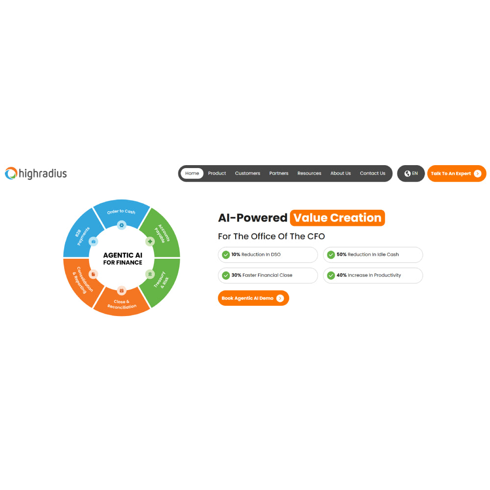 HighRadius – AI-Powered Finance Automation Platform – Daidu.ai